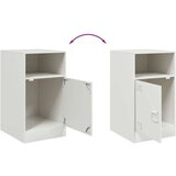 vidaXL Nočna omarica bela 34,5x39x62 cm jeklo | Shoptok.si