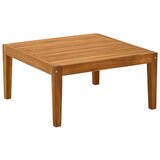  Stol za vrt Čvrsto drvo akacije Prirodna 60 x 60 x 30 cm - Crna i krem bijela stol | shoptok.hr