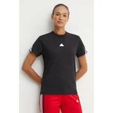 Adidas Bombažna kratka majica Future Icons ženska, črna barva, IW4563