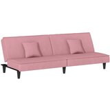 Maison Chic Raztegljiv kavč - Raztegljivi divan roza žamet, (21728218) | Shoptok.si