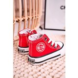 Kesi Dětské vysoké tenisky Big Star - červené | Shoptok.si