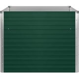  Povišena vrtna gredica 100 x 100 x 77 cm pocinčani čelik zelena | shoptok.hr