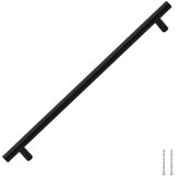  Ručke za ormarić 5 kom crne 320 mm od nehrđajućeg čelika | shoptok.hr