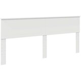  Konstrukcija postelje Bela 200 x 200 cm Masivno borovo les, (5000103437) | Shoptok.si