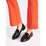 GOODIN Black patent leather women's loafers with decoration | shoptok.hr