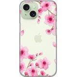 Torbica silikonska print skin za iphone 15 6.1 rose flowers