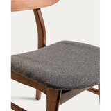 Kave Home Tamno sive/smeđe blagovaonske stolice u setu 2 kom u dekoru oraha Selia – | shoptok.hr