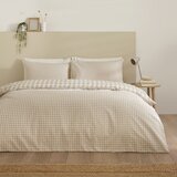 Catherine Lansfield Bež 3-dijelna posteljina za bračni krevet/za produženi krevet 230x220 cm Bamford Gingham Check – | shoptok.hr