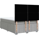 vidaXL Krevet box spring s madracem svjetlosiva 160x200 cm tkanina | shoptok.hr