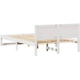  Krevetna konstrukcija Bijelo 120 x 200 cm Čvrsto borovo drvo Bijela 205.5 x 125.5 x 70 cm | Shoptok.si