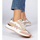 Gemre White-pink women's sneakers with leopard print detail Kalasa | Shoptok.si