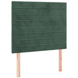  Posteljni okvir z vzglavjem temno zelen 100x200 cm žamet, (20905150) | Shoptok.si