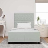  Krevet s opruga kutije Svjetlosiva 120 x 200 cm Baršun | shoptok.hr