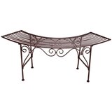 Garden Pleasure Crna i tamnosmeđa metalna vrtna klupa Fuego - | shoptok.hr