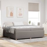  Krevetna konstrukcija Sivo-smeđa 200 x 200 cm tkanina | shoptok.hr