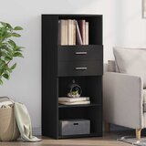  Visoka komoda crna 50 x 42,5 x 124 cm od konstruiranog drva | shoptok.hr