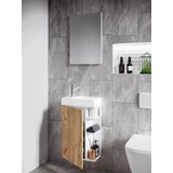 MID.YOU KOPALNICA ZA GOSTE bela, medeni hrast | Shoptok.si