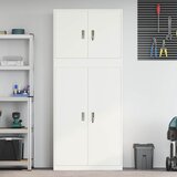 Ormarić za pohranu 2 kom. Bijela 90 x 40 x 210 cm Čelik | shoptok.hr