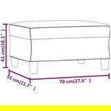  Tabure svjetložuti 70 x 55 x 41 cm od tkanine | shoptok.hr