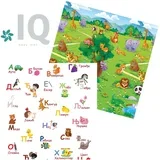 IQ sklopiva podloga Azbuka + Zoo vrt 150x200x1 cm