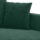  2-dijelni set sofa s jastucima tamnozeleni baršunasti | shoptok.hr
