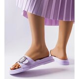  Purple flip-flops adorned with rhinestones Griegsvei | ePonuda.com