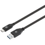 Manhattan kabel 394871, USB-A na USB-C, USB 3.0, 5 Gbps, 3.0A, 2m, Crni | shoptok.hr