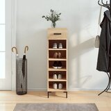 Shumee Ormarić za cipele boja hrasta 30x35x105 cm konstruirano drvo | shoptok.hr