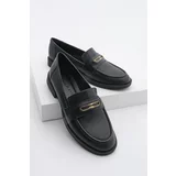 Marjin Women's Loafer Buckle Casual Shoes Cesar Black