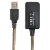 USB A /USB A M /F 5m USB cable USB 2.0 Black