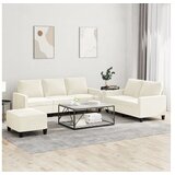 vidaXL 3-dijelni set sofa s jastucima krem baršunasti Cijene