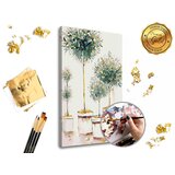  Slikanje po brojevima premium gold - zasad drva (set za slikanje po) Cene