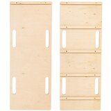 MeowBaby Gugalnica iz borovega lesa v naravni barvi 39x75x38 cm Montessori - | Shoptok.si
