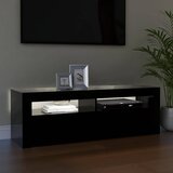 TV ormarić s LED svjetlima crni 120 x 35 x 40 cm | shoptok.hr