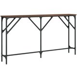  Konzolni stol boja smeđeg hrasta 140x23x75 cm konstruirano drvo | shoptok.hr