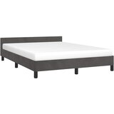  Okvir za krevet bez madraca tamnosivi 140 x 190 cm baršunasti | shoptok.hr