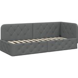  Kutni okvir kreveta Tamno siva 80 x 200 cm tkanina | shoptok.hr