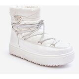 Kesi Women's lace-up platform snow boots, white Fleure | Shoptok.si