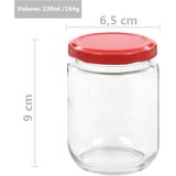  Staklenke za džem s crvenim poklopcima 48 kom 230 ml | Eponuda.ba