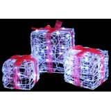  Poklonska kutija 3 pcs Hladna bijela 20 x 20 x 20 cm Akril | Eponuda.ba