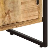 Police Knjižna omara 4-nadstropna 80x30x180 cm robusten mangov les | Shoptok.si