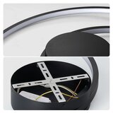  Brilagi- LED prigušiva stropna svetiljka TWISTER LED/75W/230V Ø 70 cm crna +daljinski upravljač | Eponuda.com