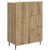 vidaXL Strani šal Artisan hrast 66 x 34,5 x 91,5 cm Inženirski les, (5000217497) | Shoptok.si