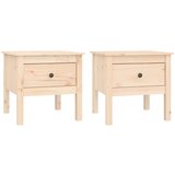 Furnova Stranske mizice 2 kosa 50x50x49 cm trdna borovina, (21914373) | Shoptok.si
