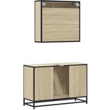 vidaXL 2-dijelni set kupaonskog namještaja boja hrasta sonome drveni | shoptok.hr