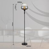 Globo 15548S2 - Podna lampa MAXY 1xE27/40W/230V crna | Eponuda.com