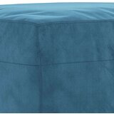 vidaXL 3-dijelni set sofa s jastucima plavi baršunasti - Plava s jastucima i tabureom | shoptok.hr