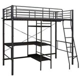  Na kat sa stolićima u okviru crni metalni 90 x 200 cm | shoptok.hr