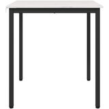  Stol za objedovanje Bijelo 70 x 70 x 75 cm Čvrsto borovo drvo | shoptok.hr