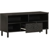vidaXL TV omarica črna 100x33x46 cm trden mangov les, (21072670) | Shoptok.si